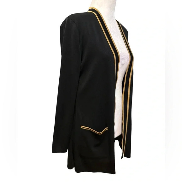 Misook black/brown front lining cardigan size XD - Picture 2 of 9